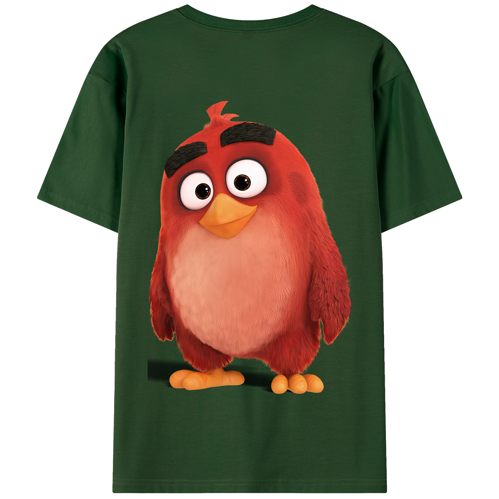 （画像用） Angry Birds アングリーバード 綿100％半袖Tシャツ（背面プリント）